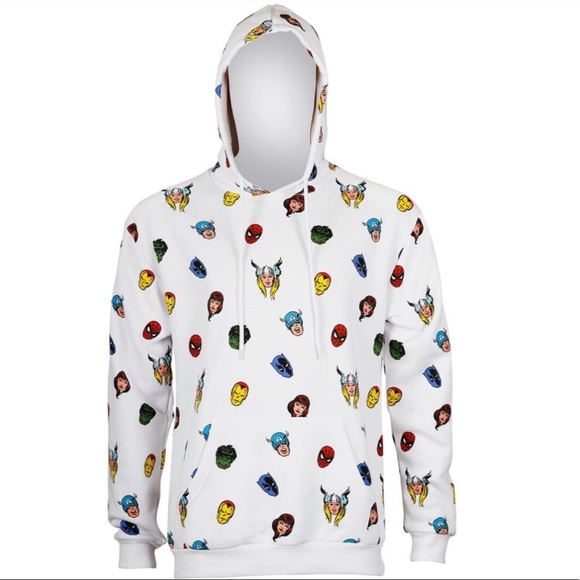 Marvel Other - NWT MARVEL AVENGERS white hoodie sweatshirt xl